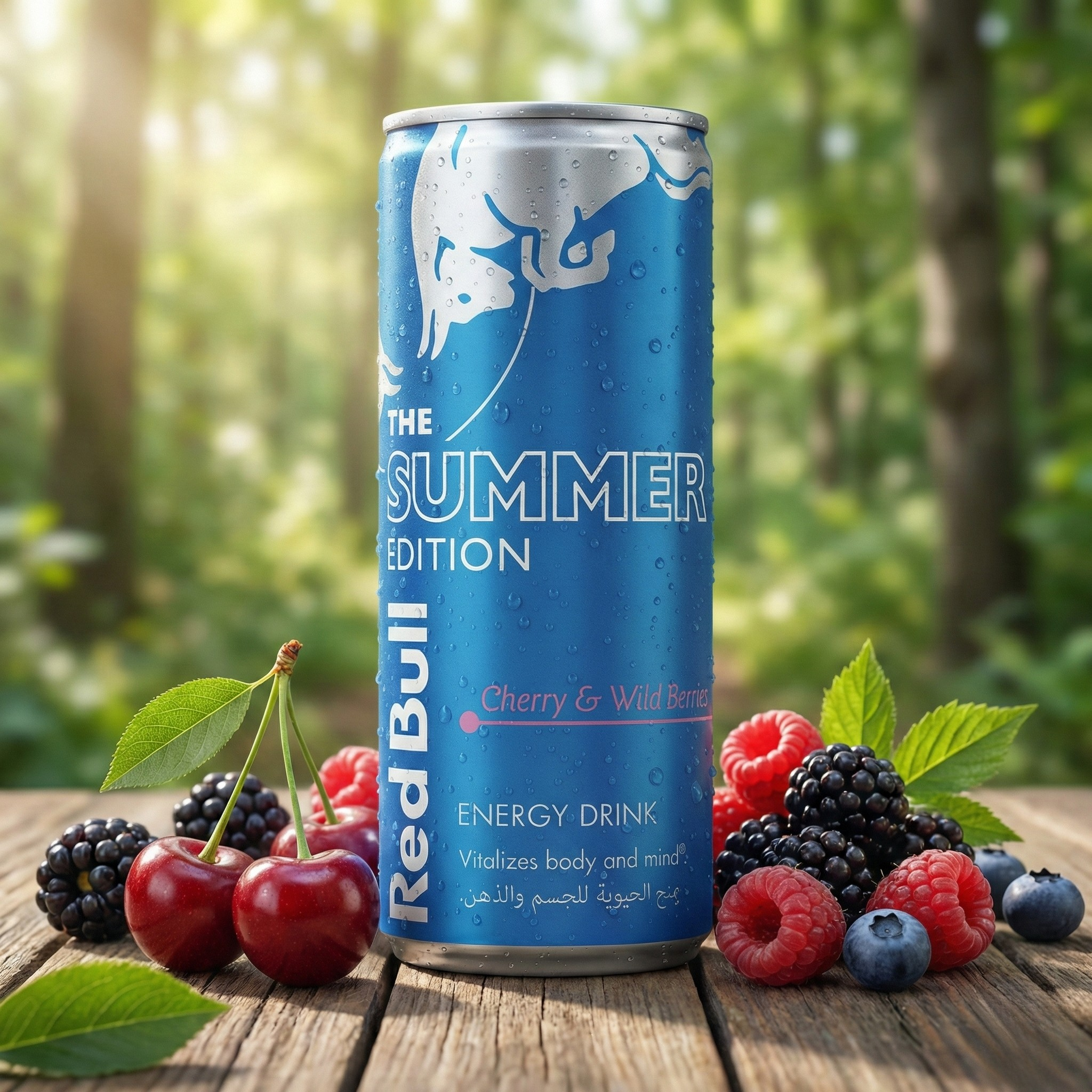 Red Bull The Summer Edition - Saveur Cerise & Fruits Sauvages (Canette 250ml)