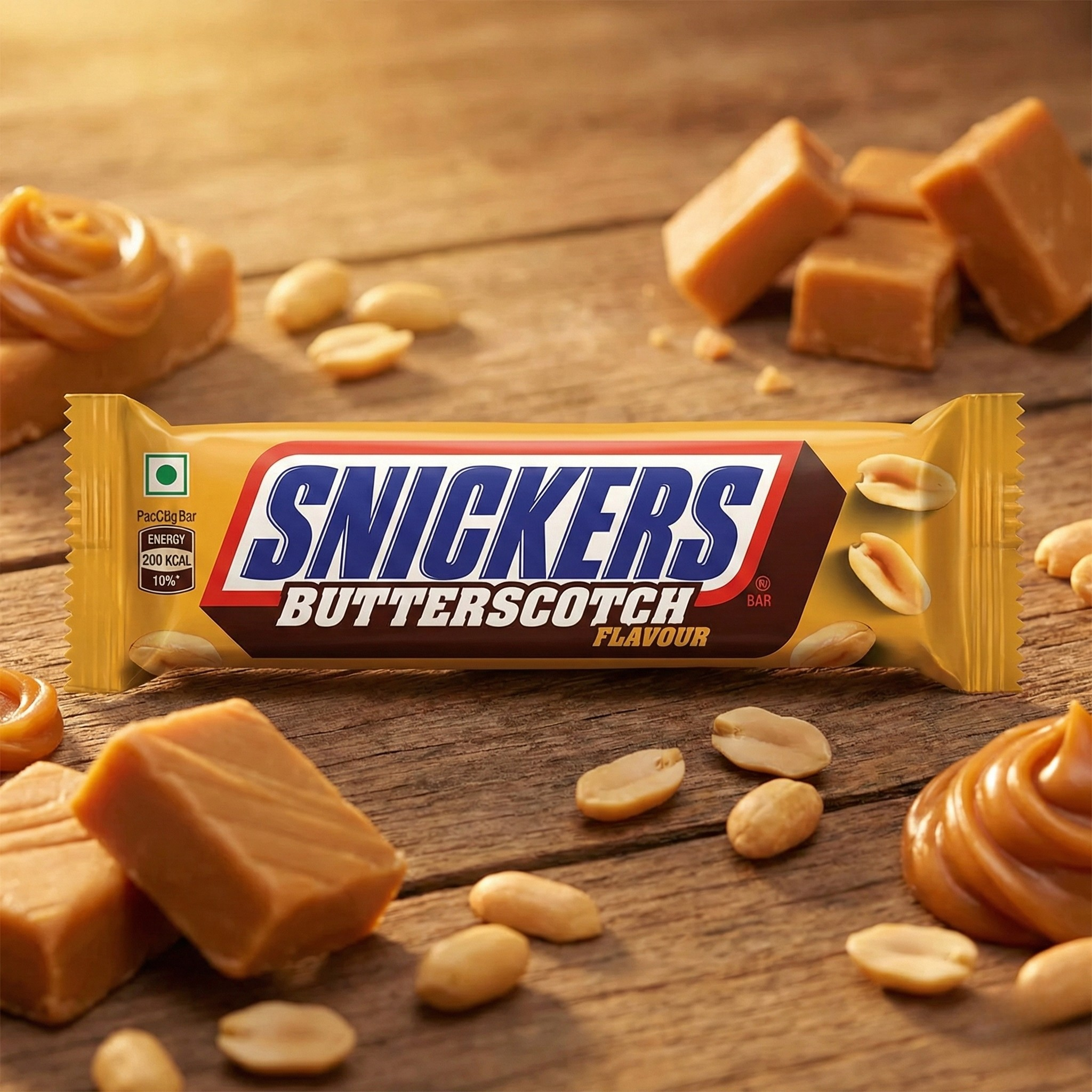 Snickers Butterscotch Flavour - Barre Chocolatée Cacahuètes & Caramel au Beurre (Édition Spéciale)