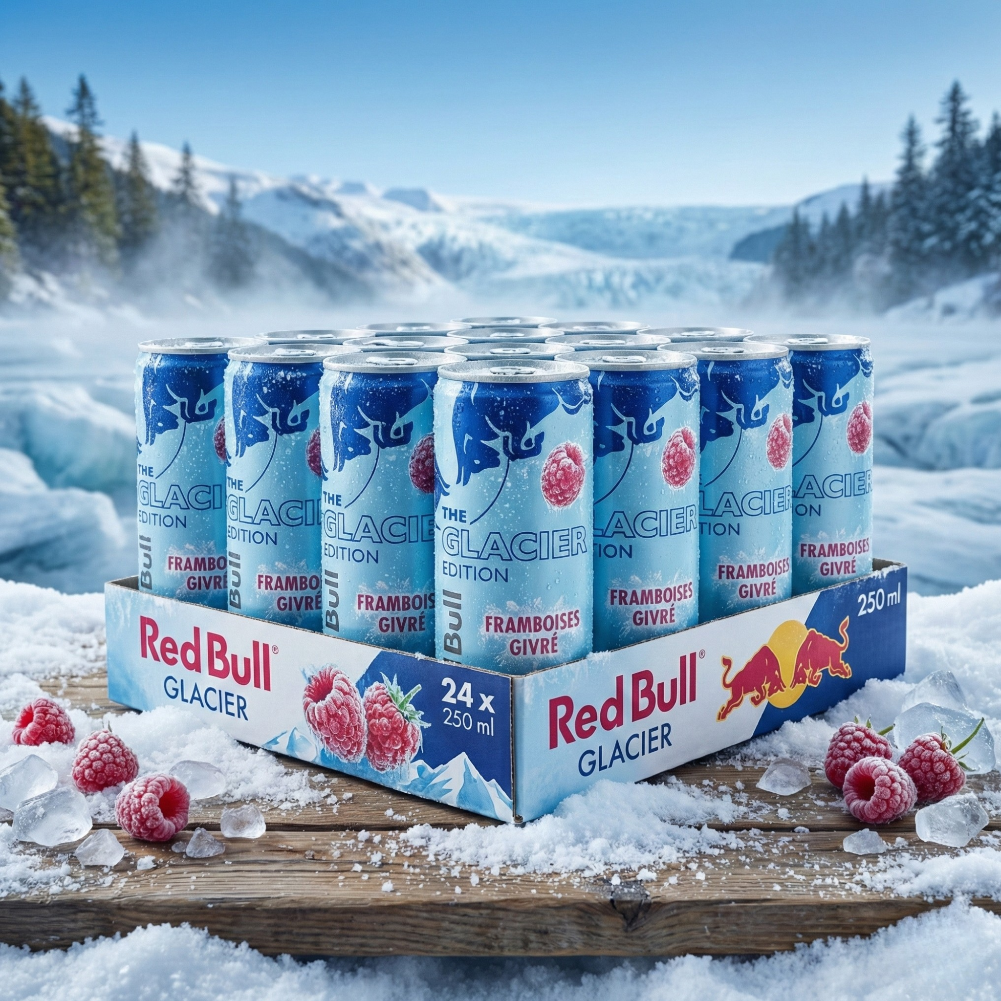 Pack Red Bull Glacier Edition - Saveur Framboises Givré (24 x 250ml)