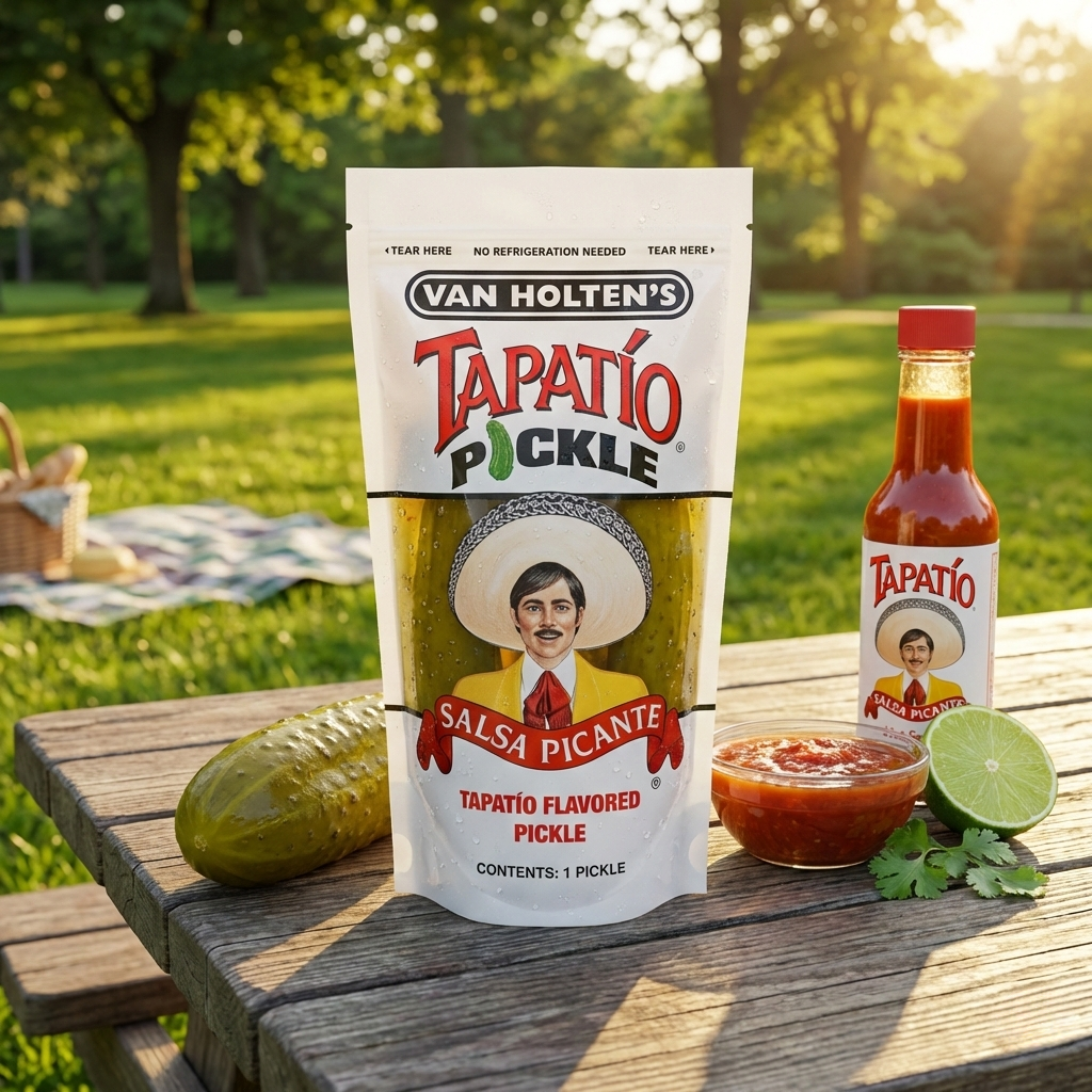 Cornichon Entier Van Holten's - Saveur Tapatío Salsa Picante (Sans Réfrigération)