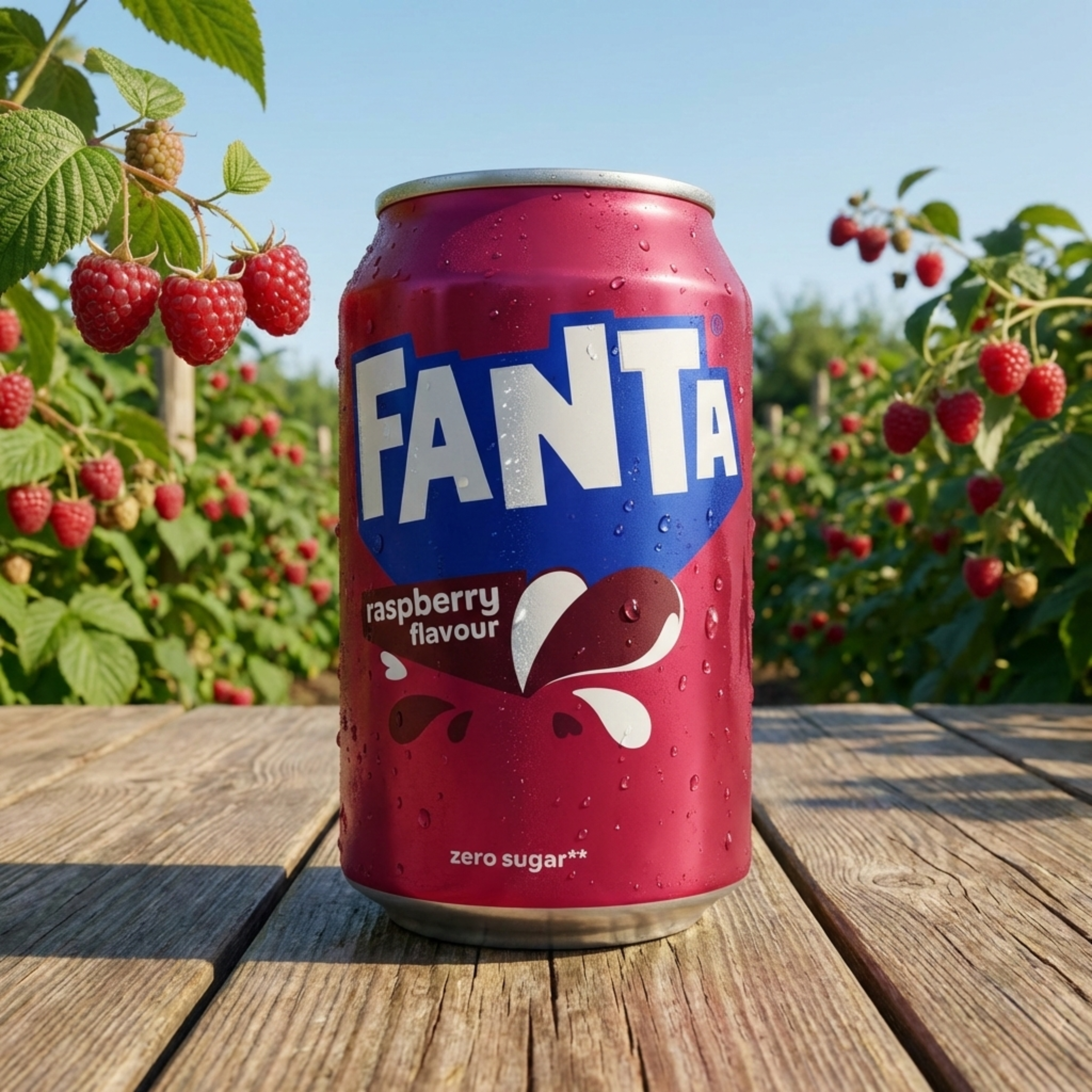 Fanta Raspberry Zero Sugar - Boisson Pétillante à la Framboise