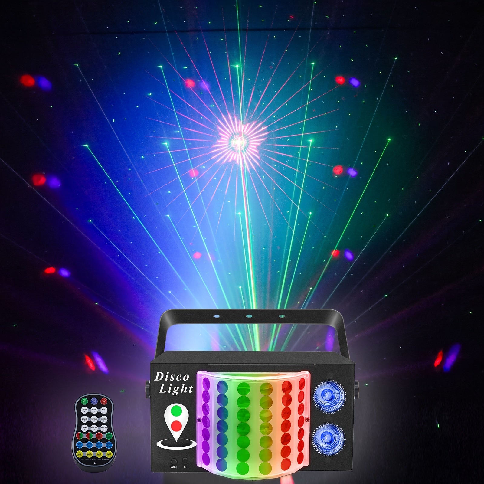 Lumires Disco SumVi 3en1  Stroboscope LED RVB DJRave