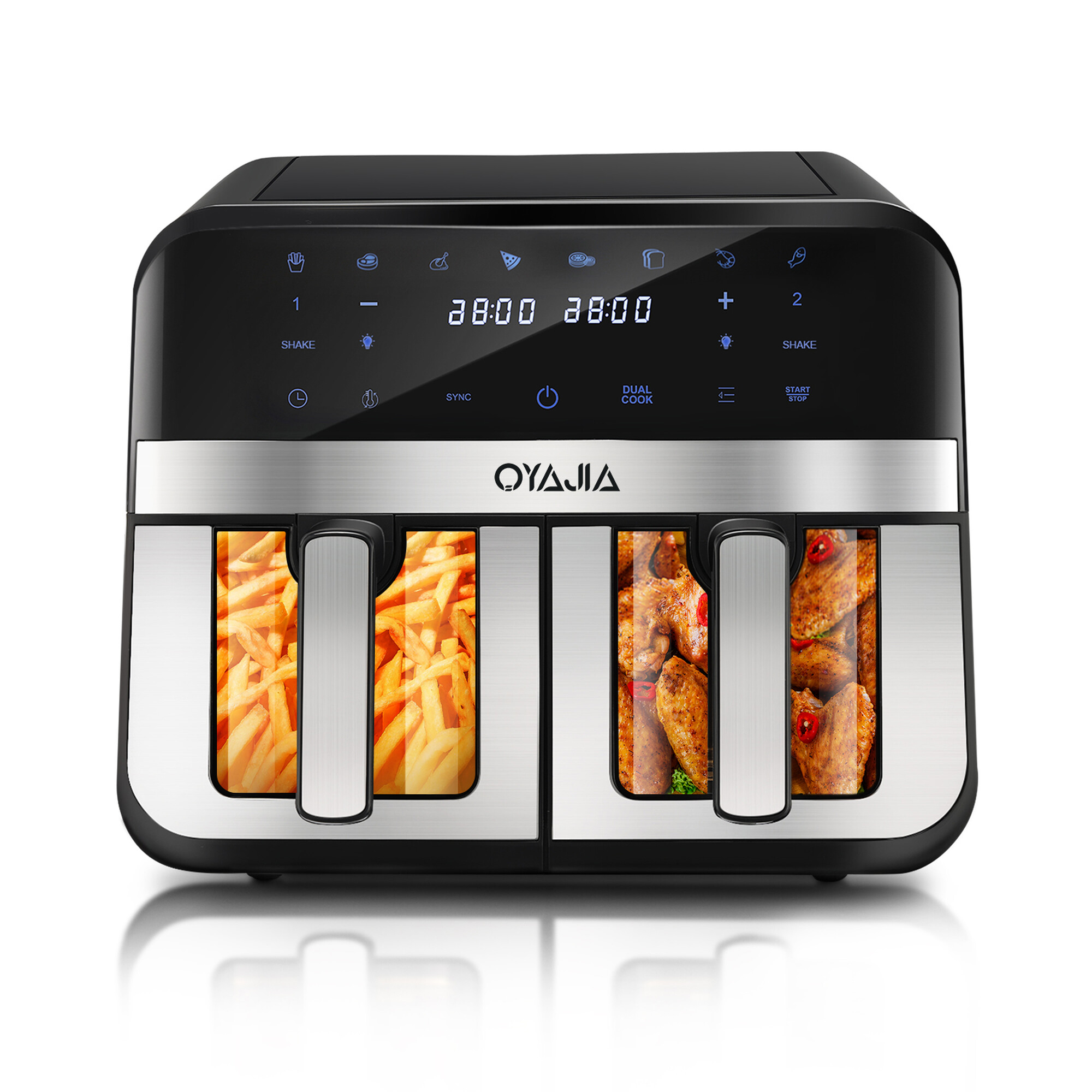Oyajia RA930DSV Friteuse à air double panier