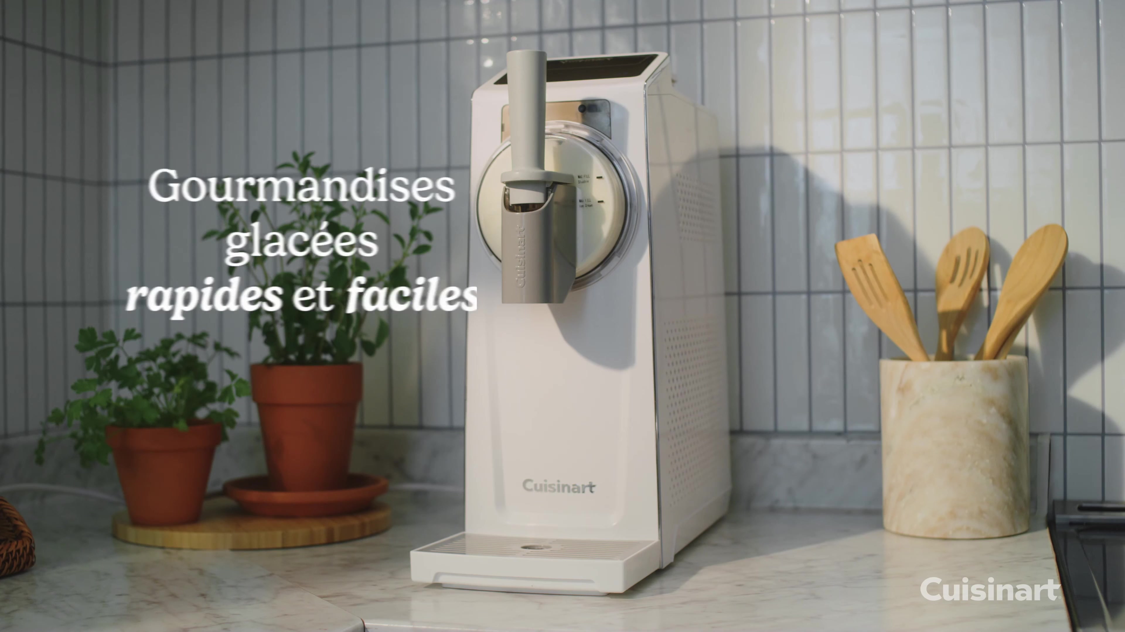 Cuisinart ICE201E Machine 2-en-1 pour glace à l'italienne et granité