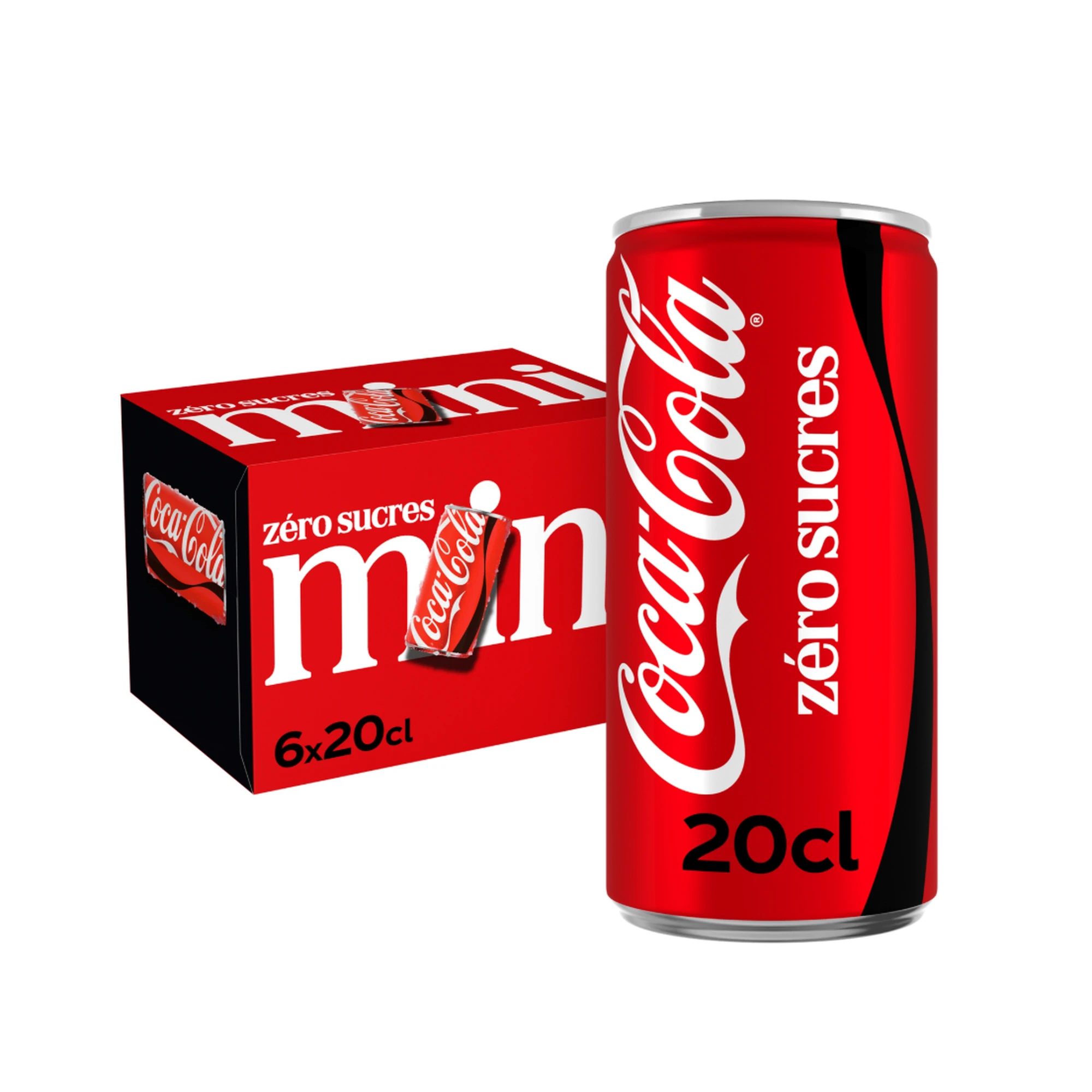 COCA-COLA Zéro mini-cans Pack 6x20cl