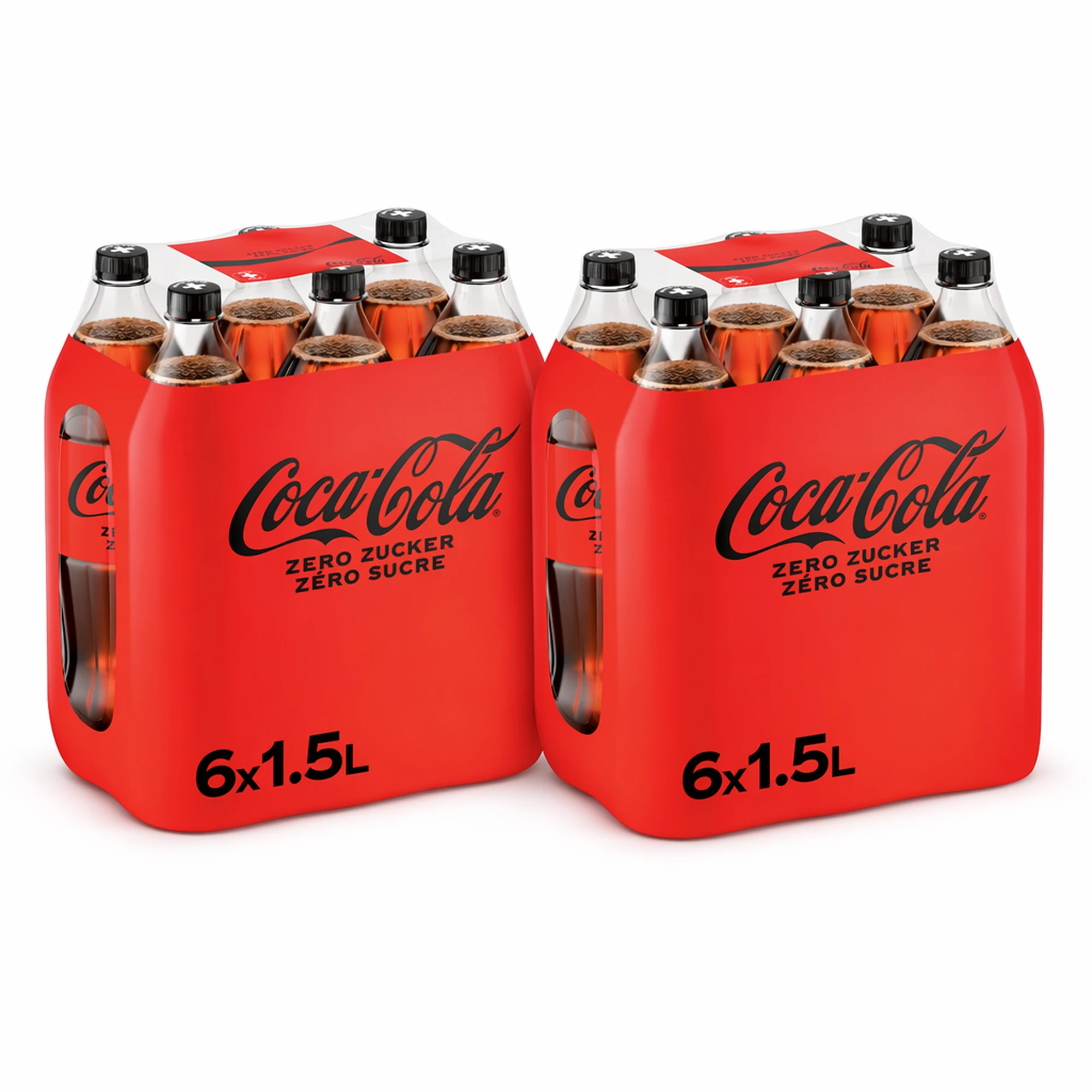 Coca-Cola Zero Soda Cola Goût Original 6 x 1,5 L