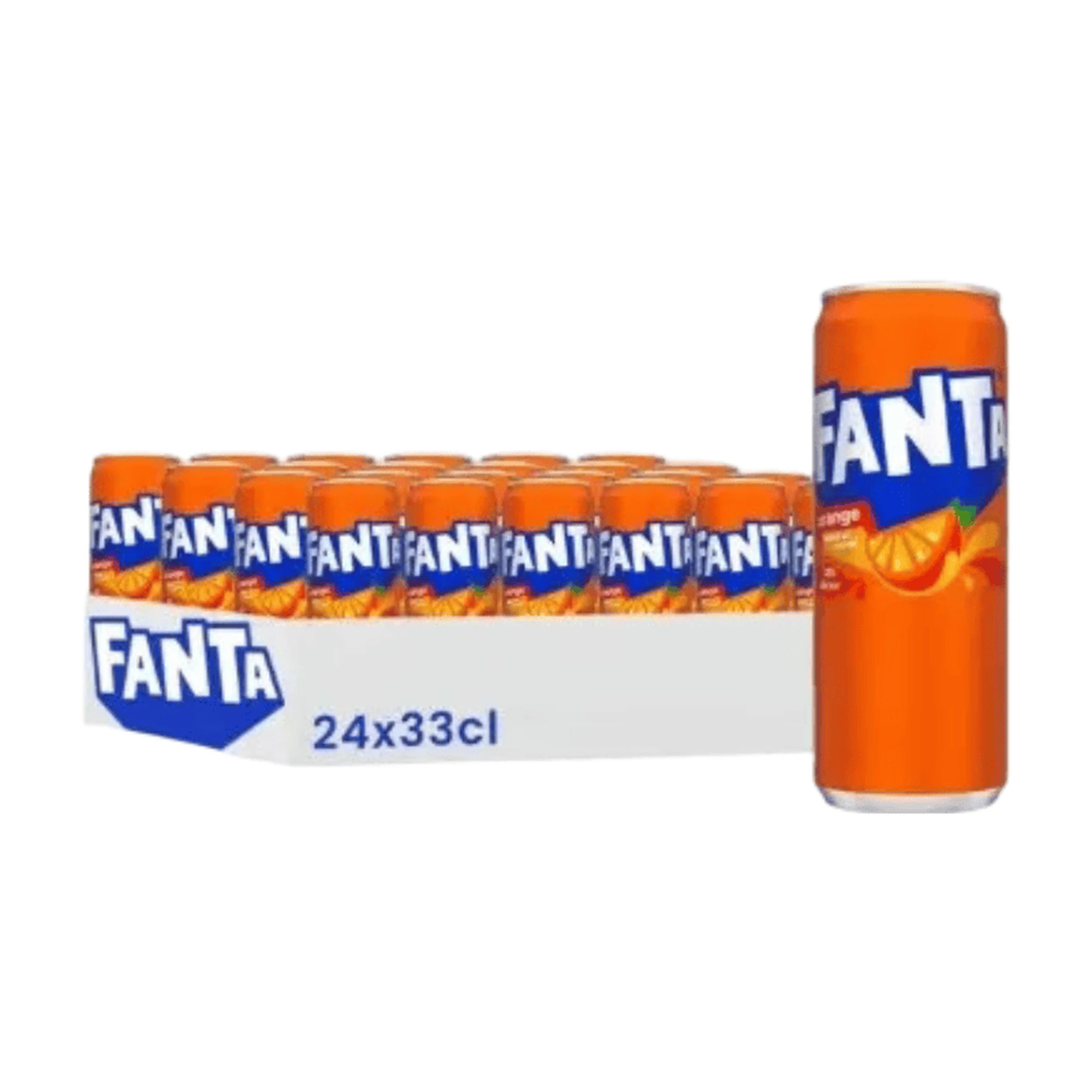 FANTA Soda à l'orange pack de 24 x 33 cl
