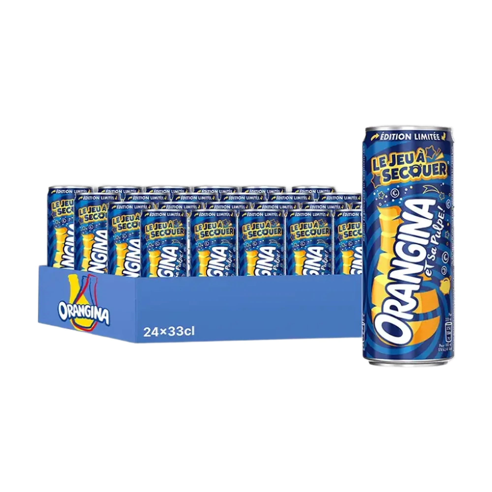 ORANGINA Lot de 24 canettes de soda - 24 x 33 cl