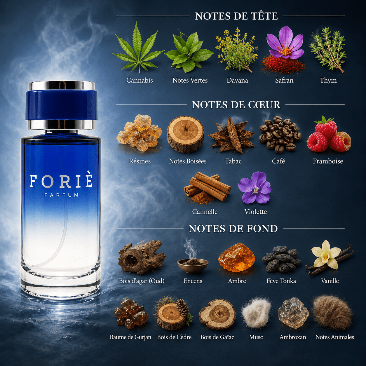 Parfum homme foriè fr5 120 ml