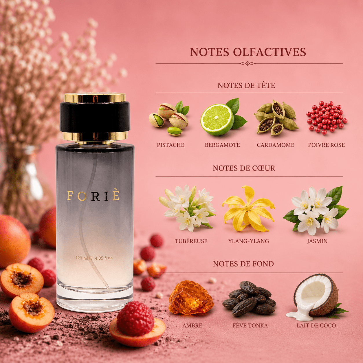 Parfum unisexe Foriè Fr512 inspiré par Kirke - 120 ml