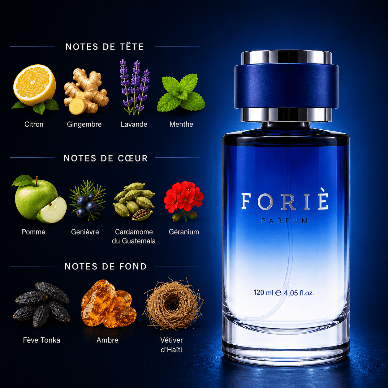 Parfum homme foriè fr33 120 ml