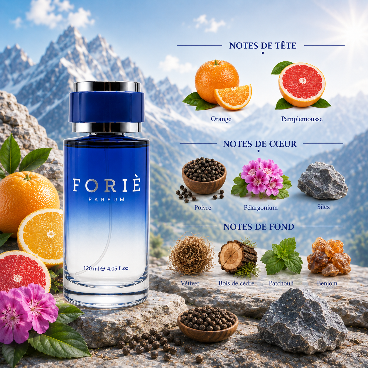 Parfum homme foriè fr27 120 ml