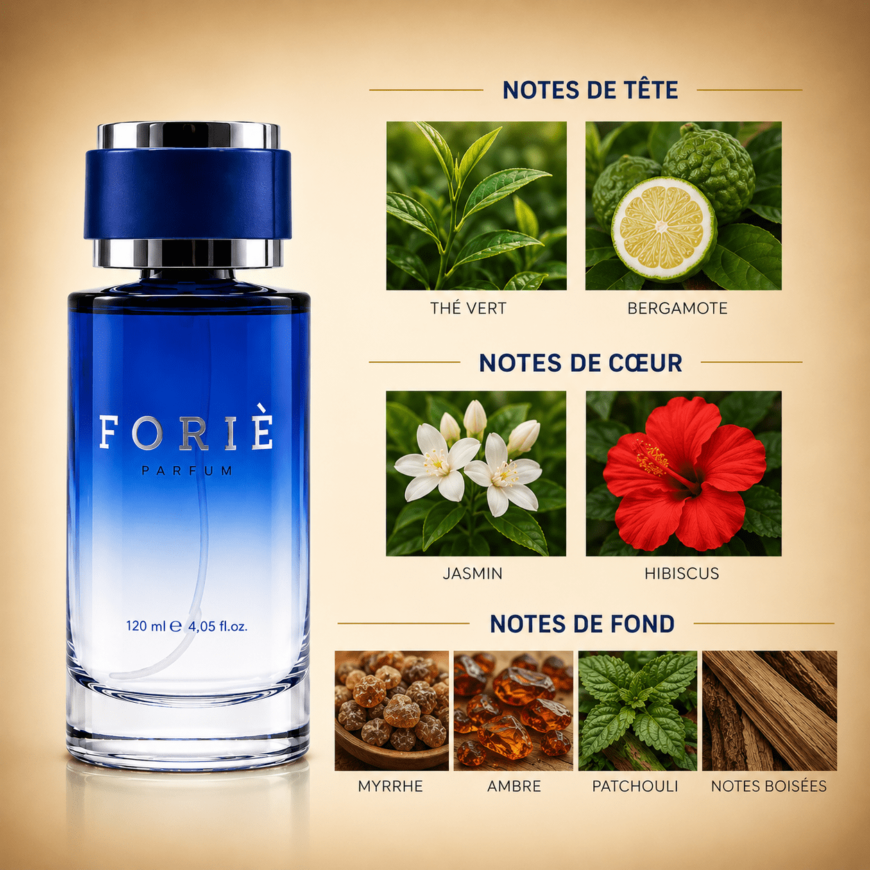 Parfum homme Foriè Fr31 inspiré par The Scent Intense de Costume National - 120 ml
