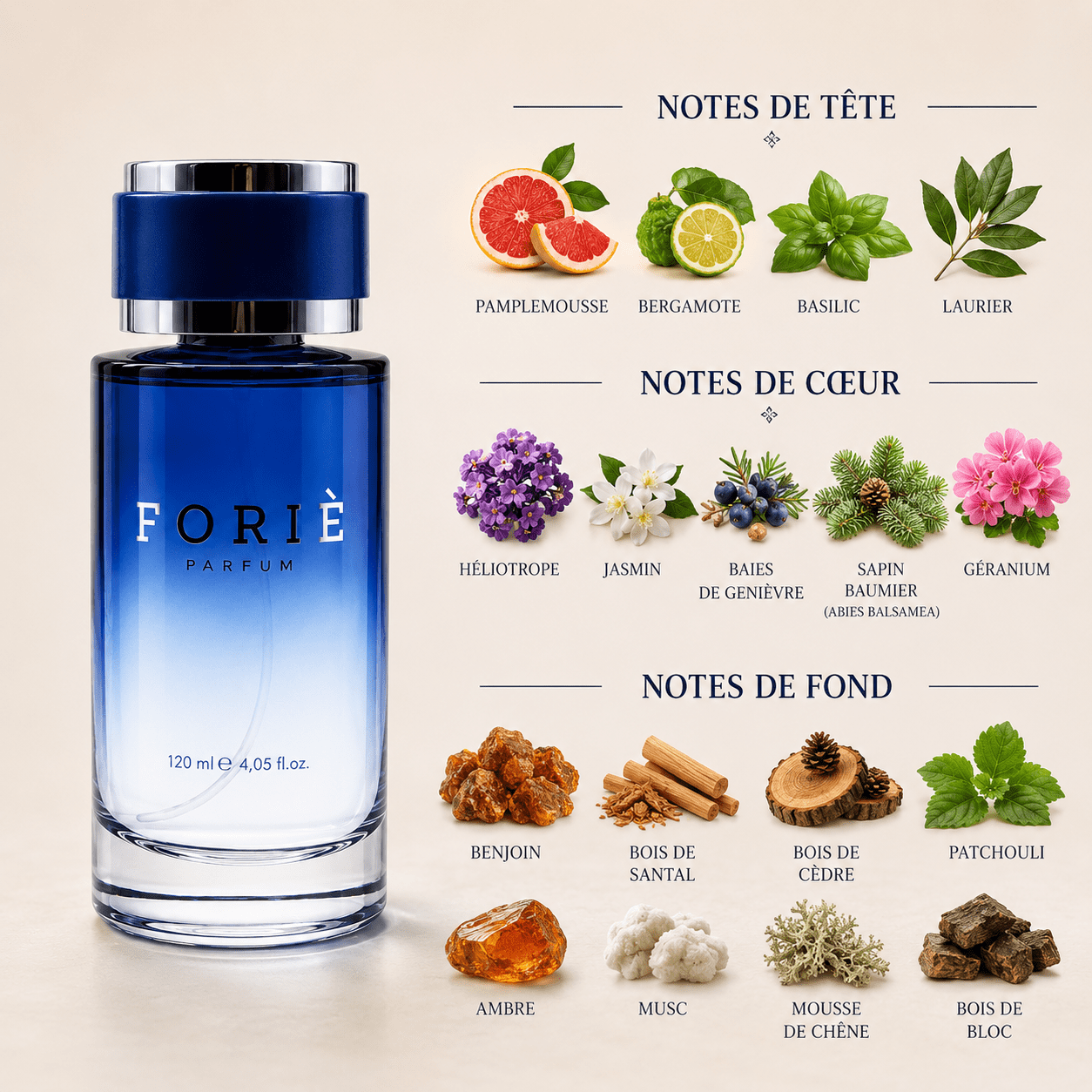 Parfum homme foriè fr23 120 ml