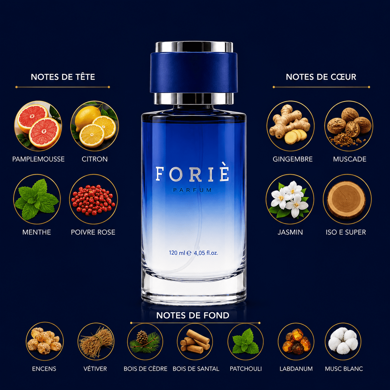 Parfum homme foriè fr49 120 ml
