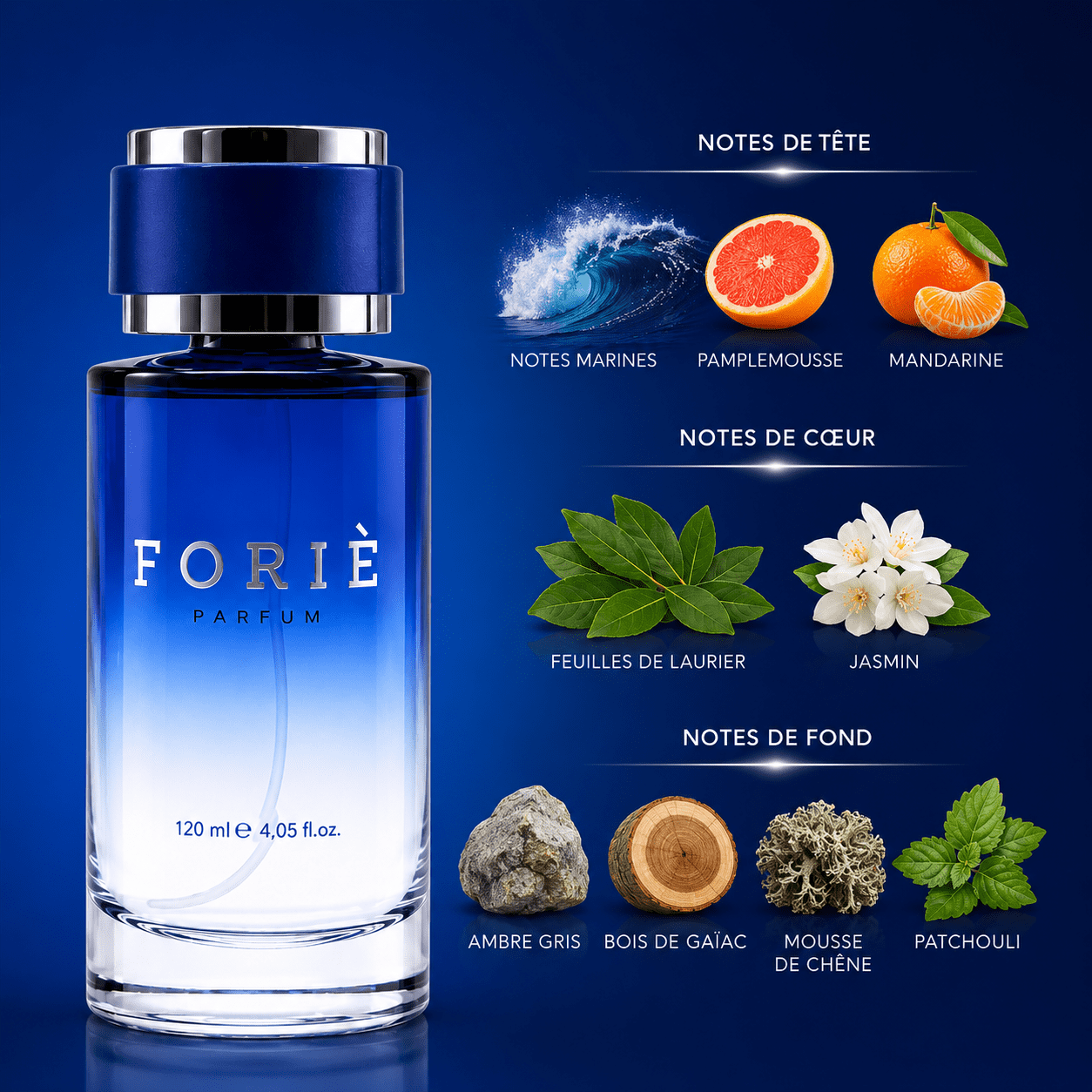 Parfum homme foriè fr13 120 ml