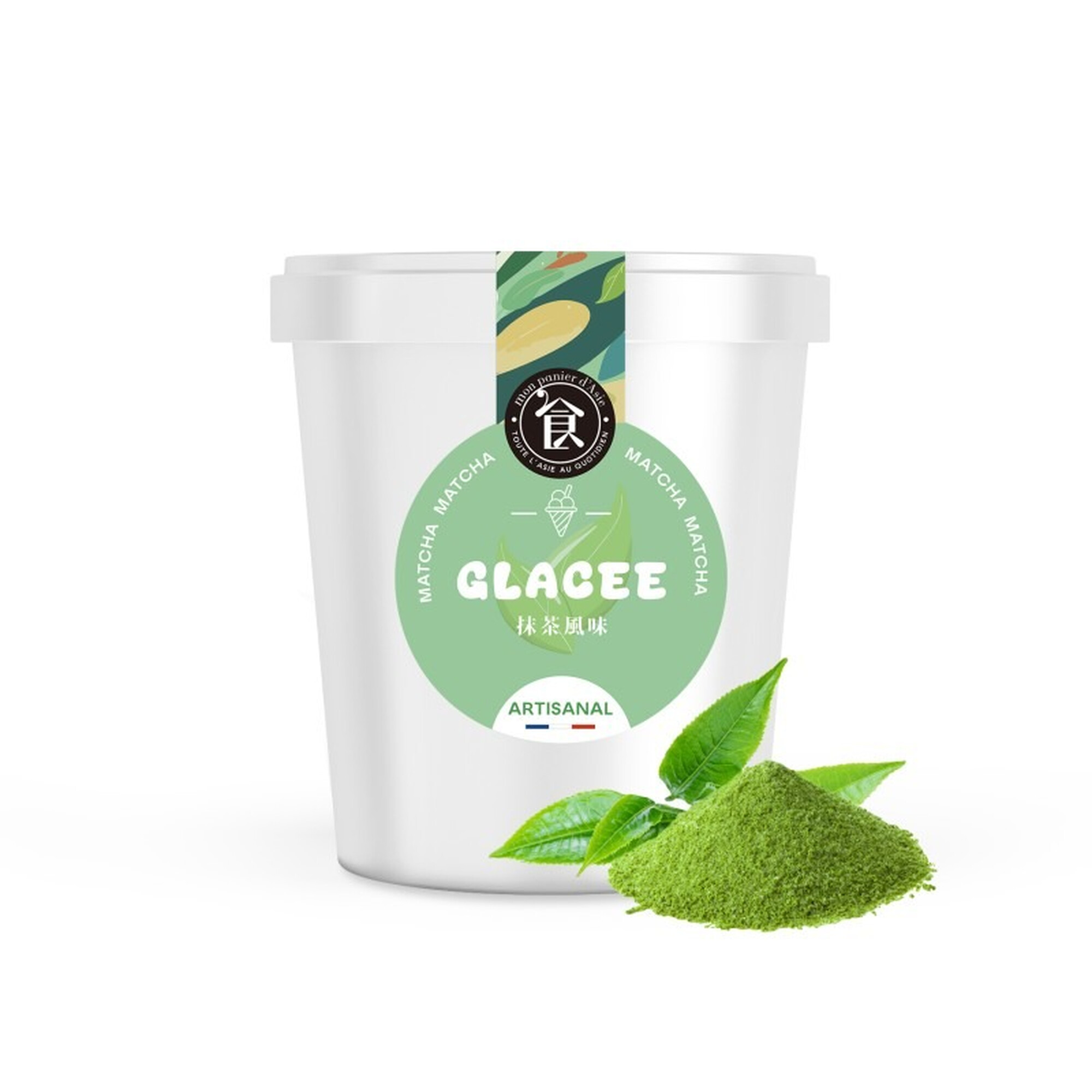 MON PANIER D'ASIE Glace au thé vert matcha - 500 ml