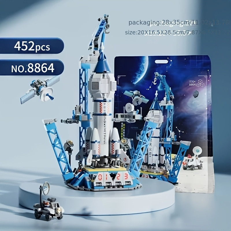 Jeu de construction centre de lancement fusée 500+ pièces