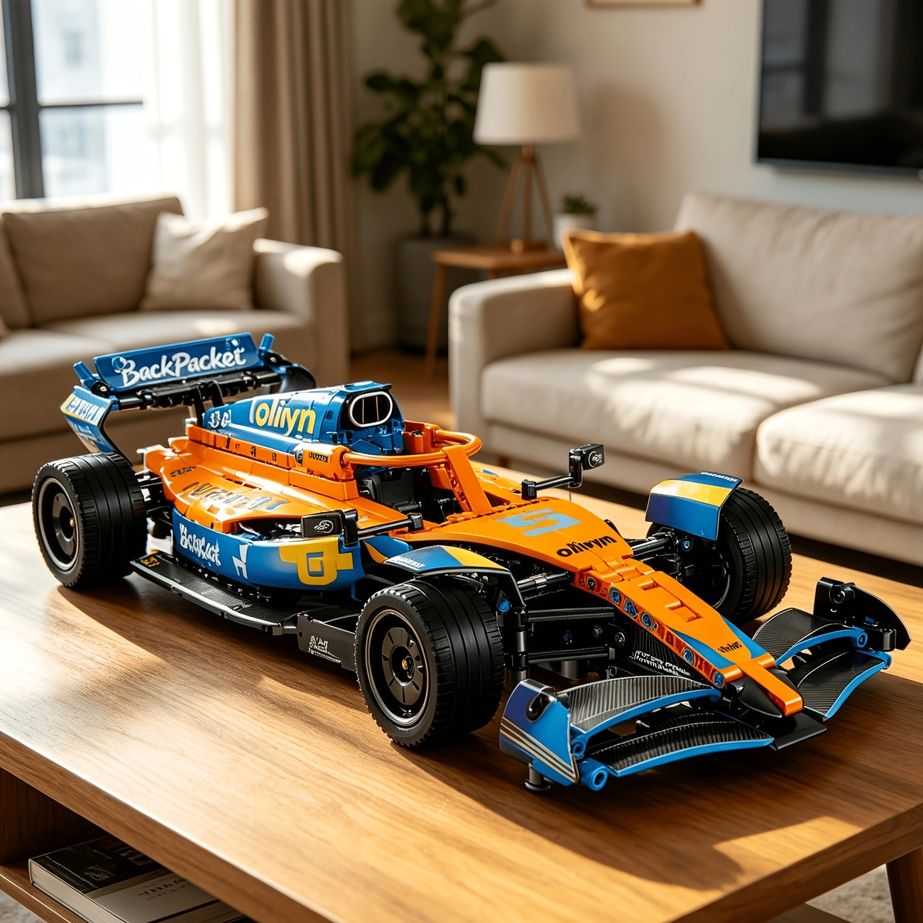 Blocs de construction supercar 1:10 voiture de sport technologique