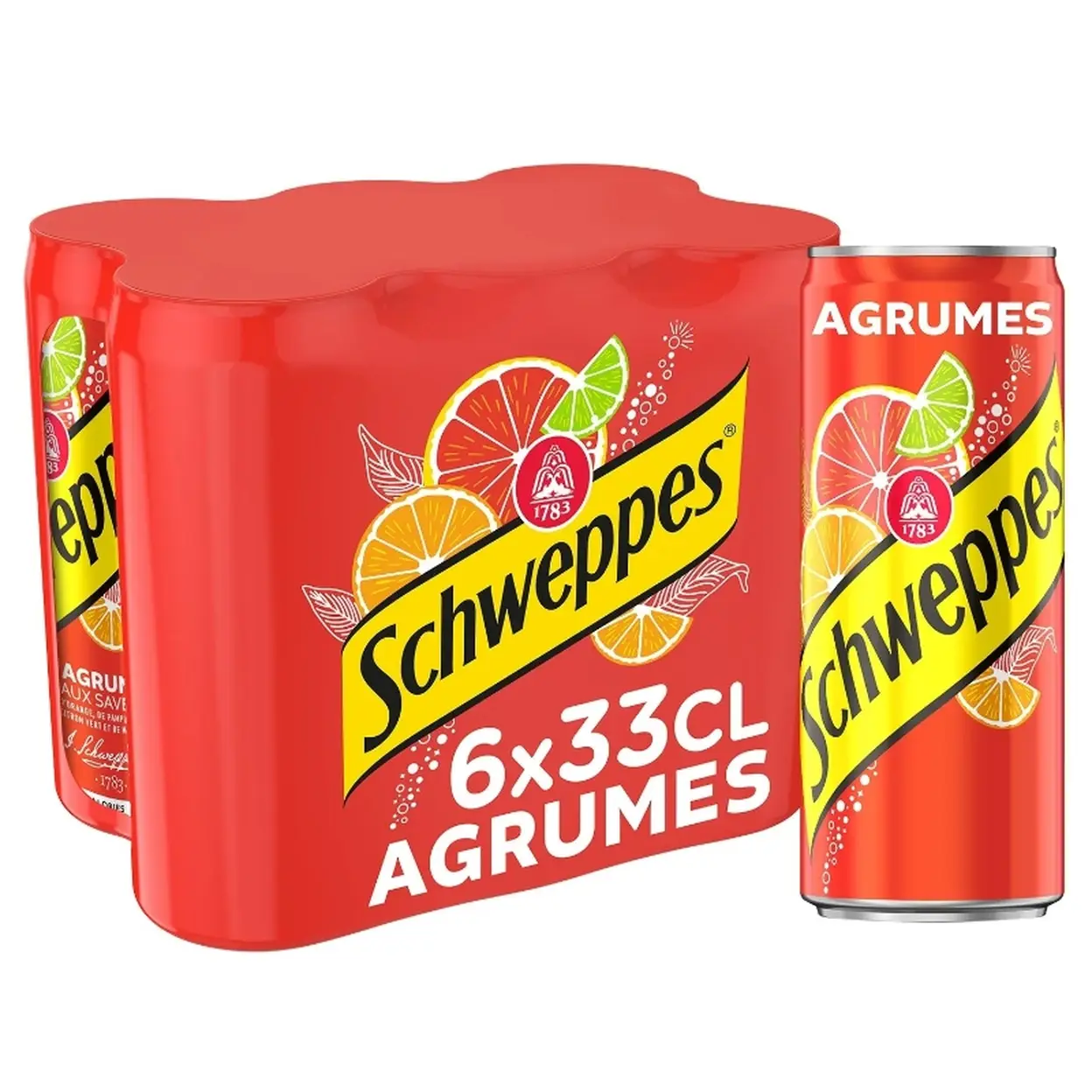 Soda aux Agrumes SCHWEPPES 6 x 330 ml