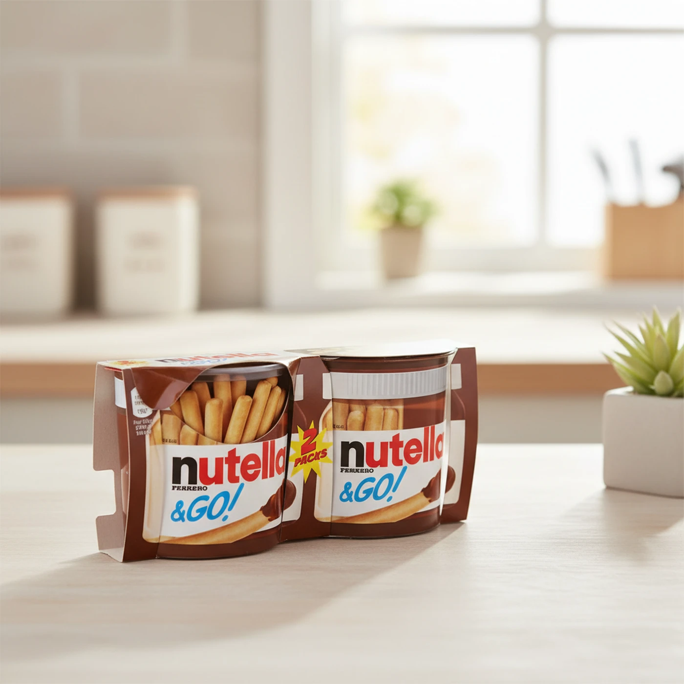 Nutella & Go! – Snack à la Pâte à Tartiner et Bâtonnets (78 g)