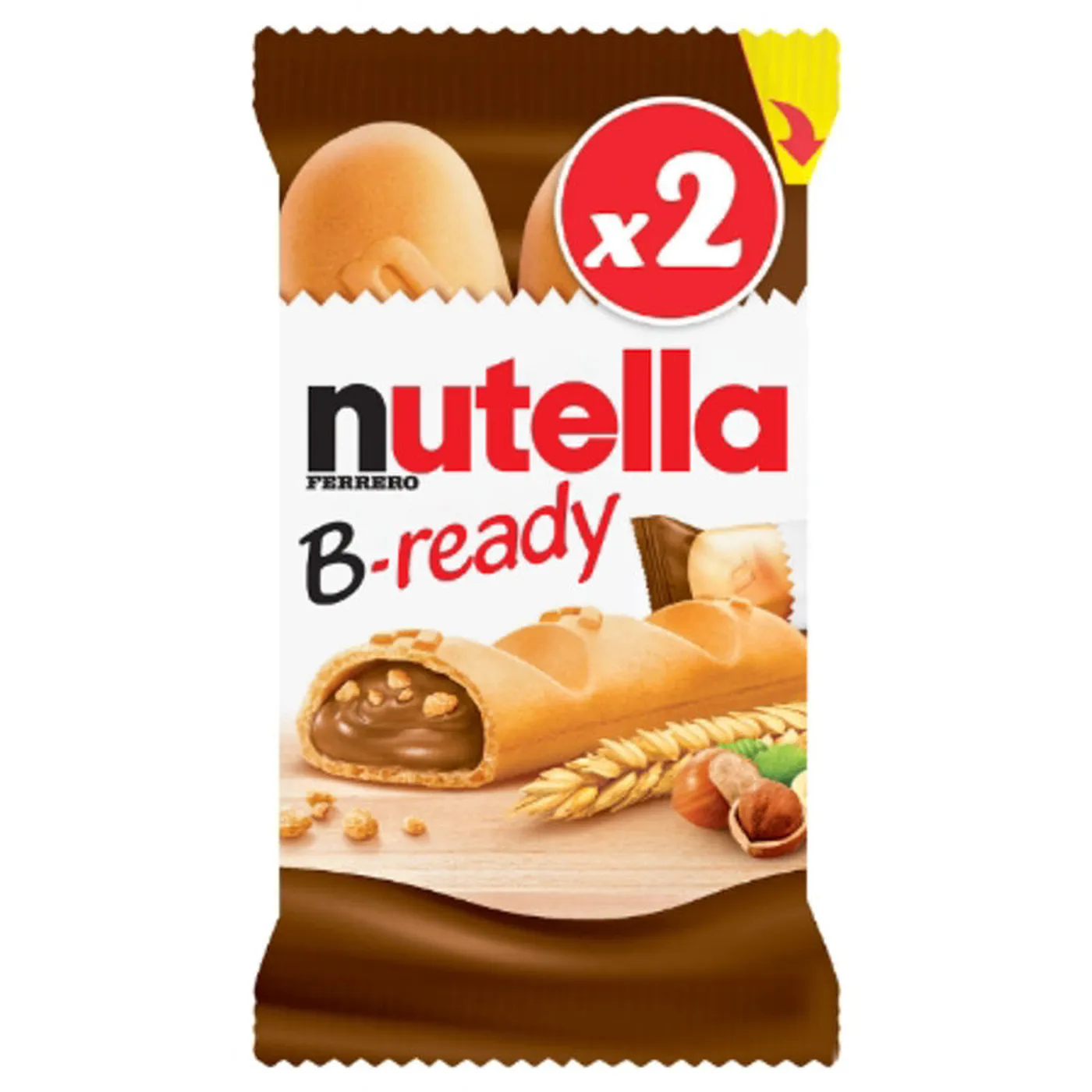 Nutella B-ready – Biscuits Fourrés à la Noisette et au Cacao (43 g)