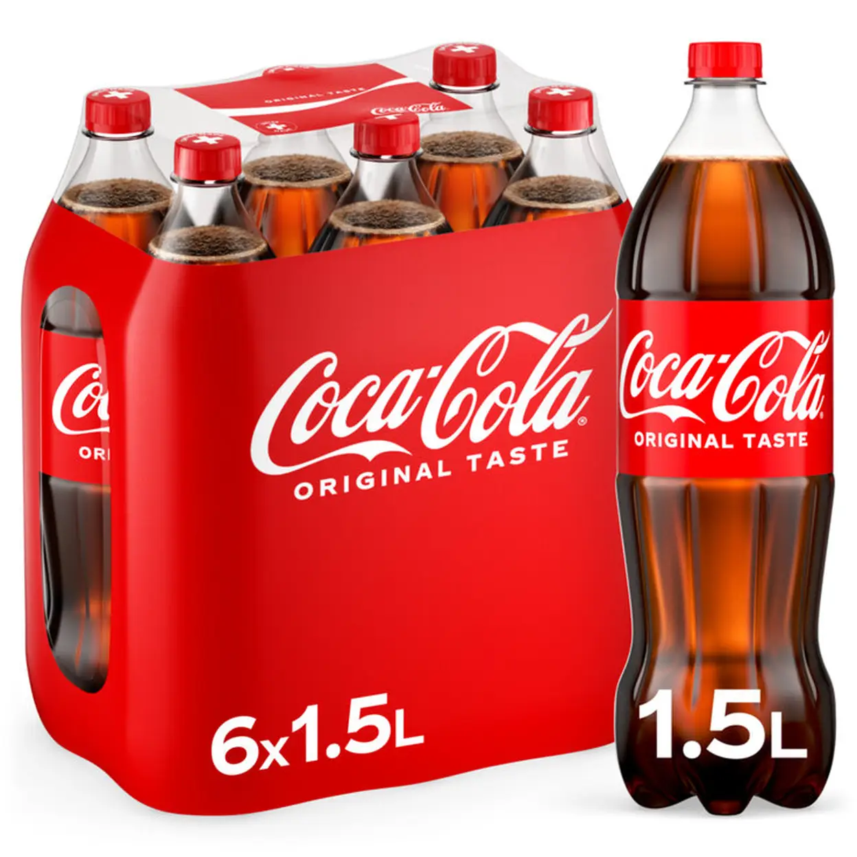 COCA-COLA Cola Original, pack standard - 6 x 1,5 L