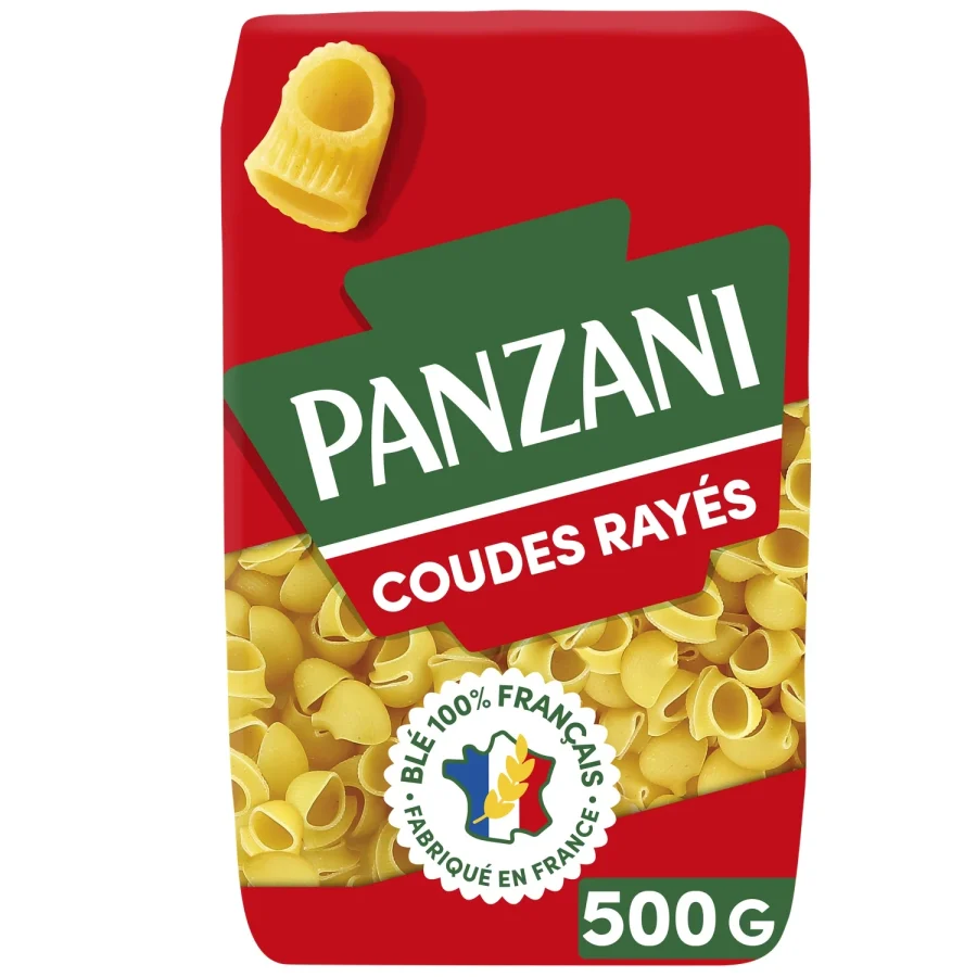 Pâtes coudes rayés PANZANI