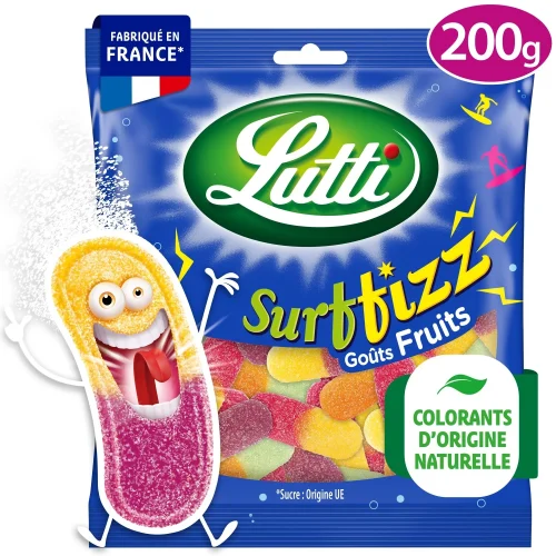 Bonbons surfizz piquants aux fruits LUTTI