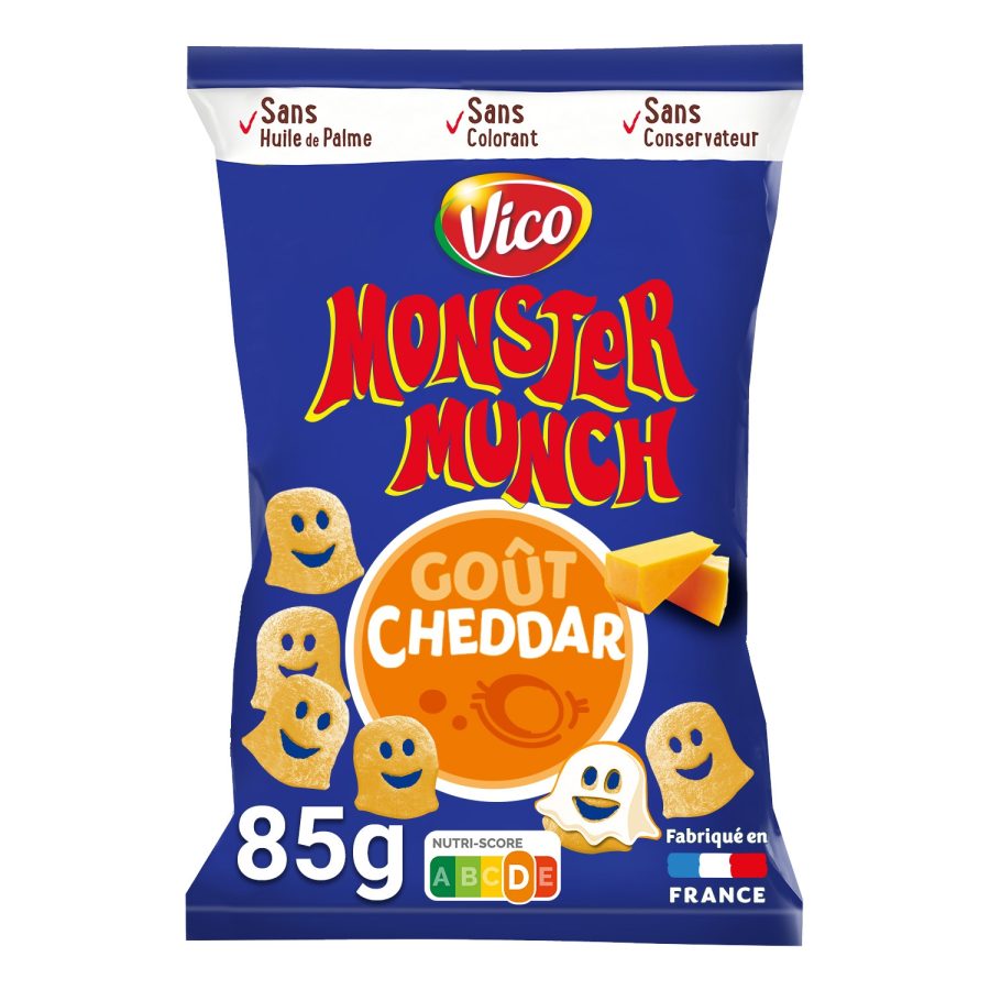 Biscuits apéritifs Goût Cheddar MONSTER MUNCH