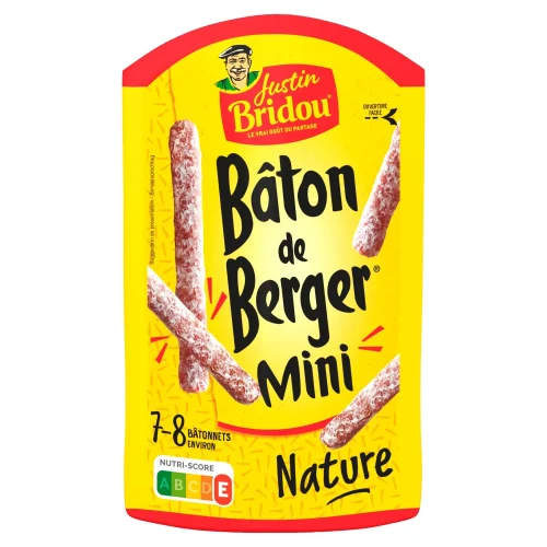 Saucisson sec mini nature JUSTIN BRIDOU