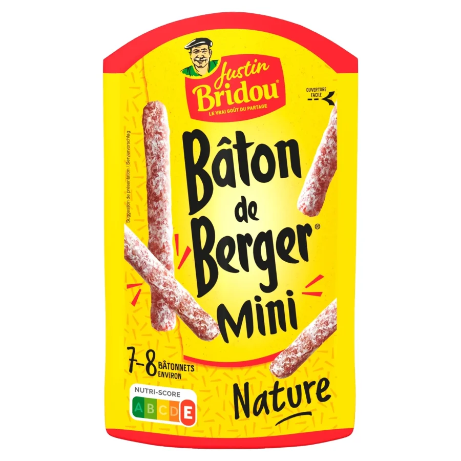 Saucisson sec mini nature JUSTIN BRIDOU