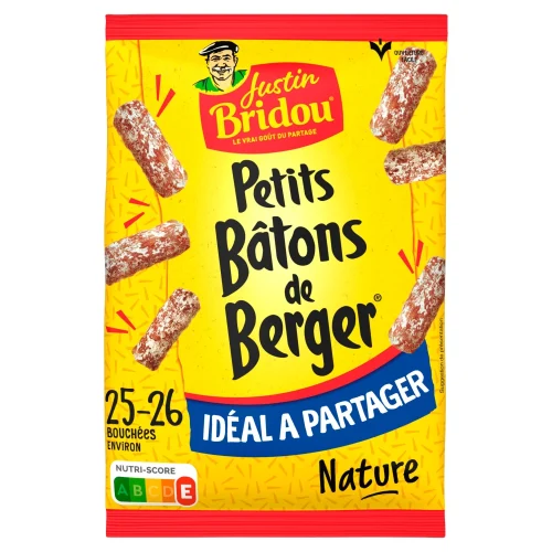 Saucisson sec nature JUSTIN BRIDOU