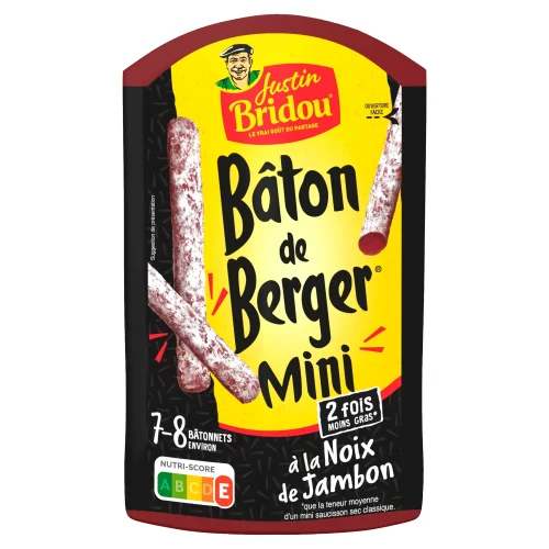 Saucisson bâtonnets noix de jambon JUSTIN BRIDOU