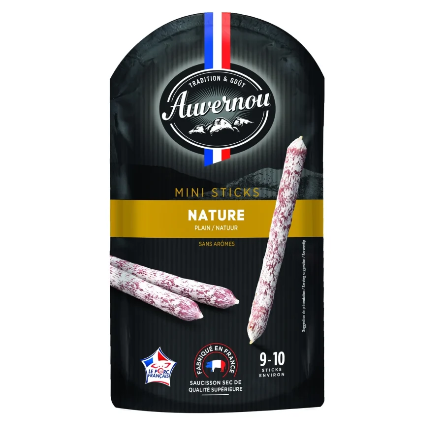 Mini saucisson sec nature AUVERNOU
