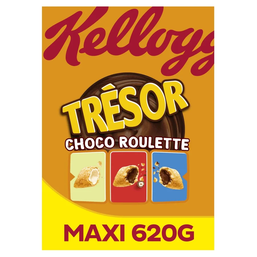 Céréales Trésor Choco Roulette 3 Chocolats KELLOGG'S