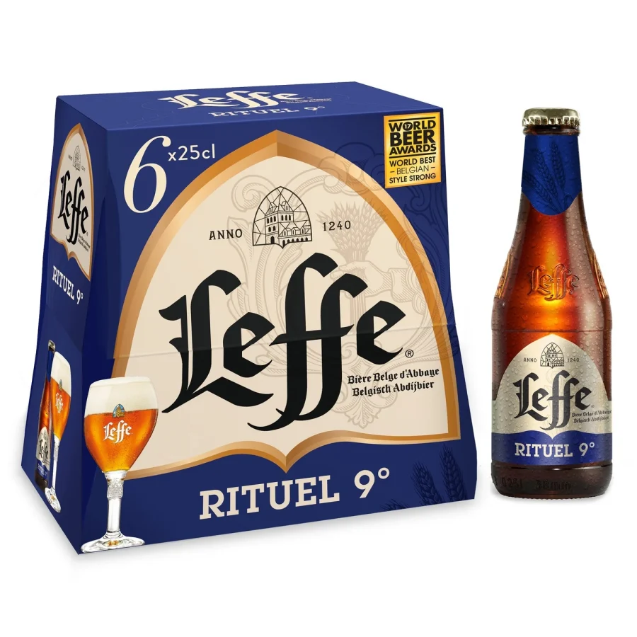 Bière Blonde Rituel d'Abbaye 9% LEFFE