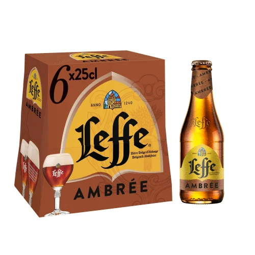 Bière Ambrée D'Abbaye 6,6% LEFFE