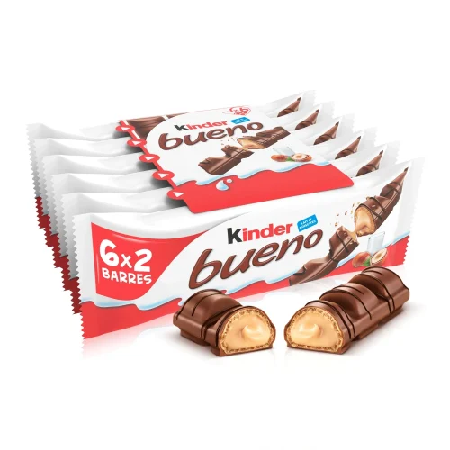 Barres Chocolatées Lait Noisette KINDER BUENO