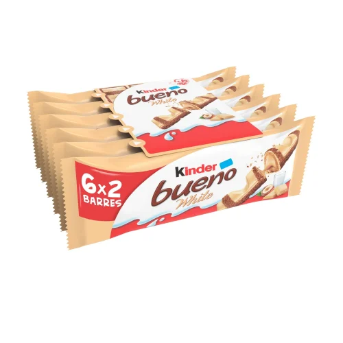 Barres Chocolatées Blanc KINDER BUENO