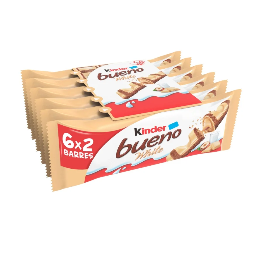 Barres Chocolatées Blanc KINDER BUENO