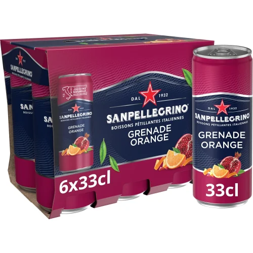 Eau Gazeuse Aromatisée Melograno Arancia SAN PELLEGRINO