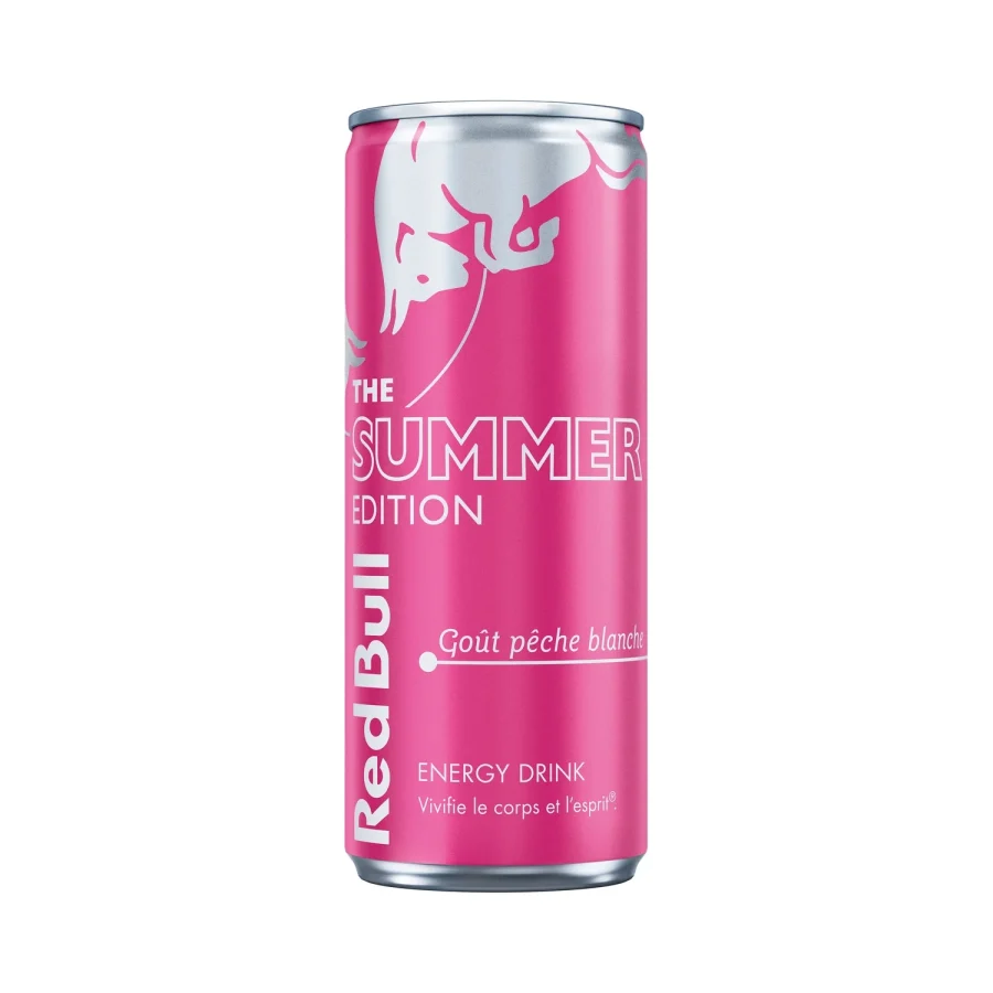 Boisson Énergisante Goût Pêche Blanche RED BULL