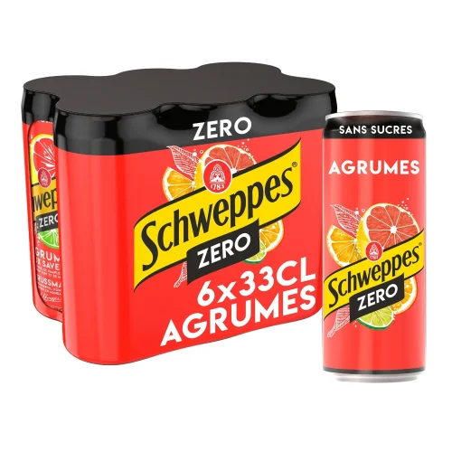 Soda aux Agrumes Zéro Sucres SCHWEPPES