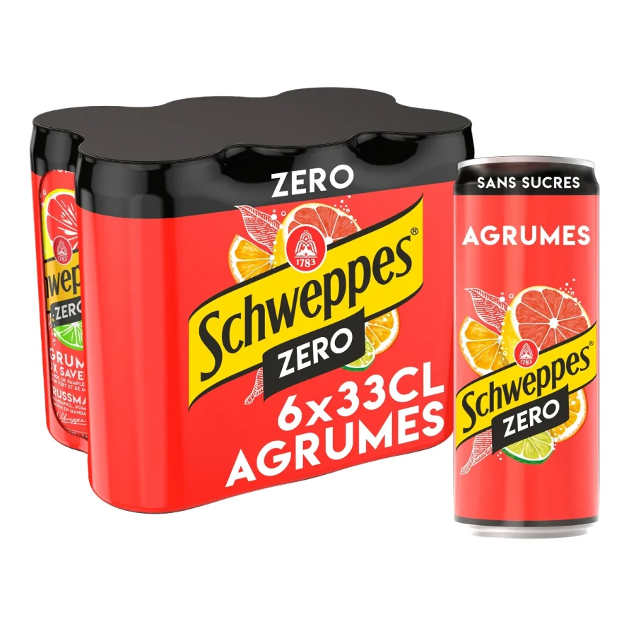 Soda aux Agrumes Zéro Sucres SCHWEPPES
